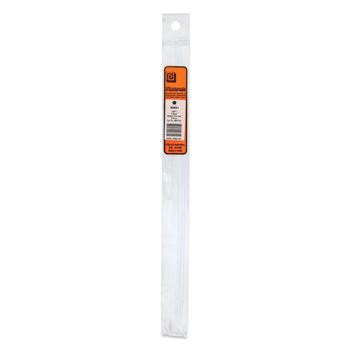 Plastruct Plastic Pentagon Rod - Pkg of 10, 0.02" W × 10" L