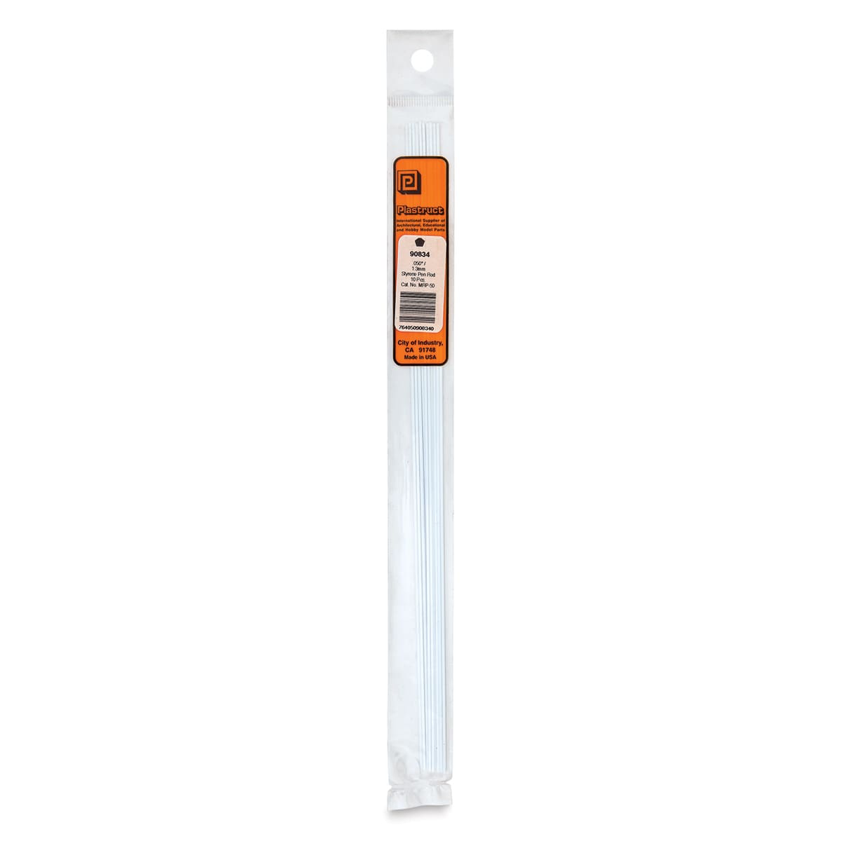Plastruct Plastic Pentagon Rod - Pkg of 10, 0.05" W × 10" L