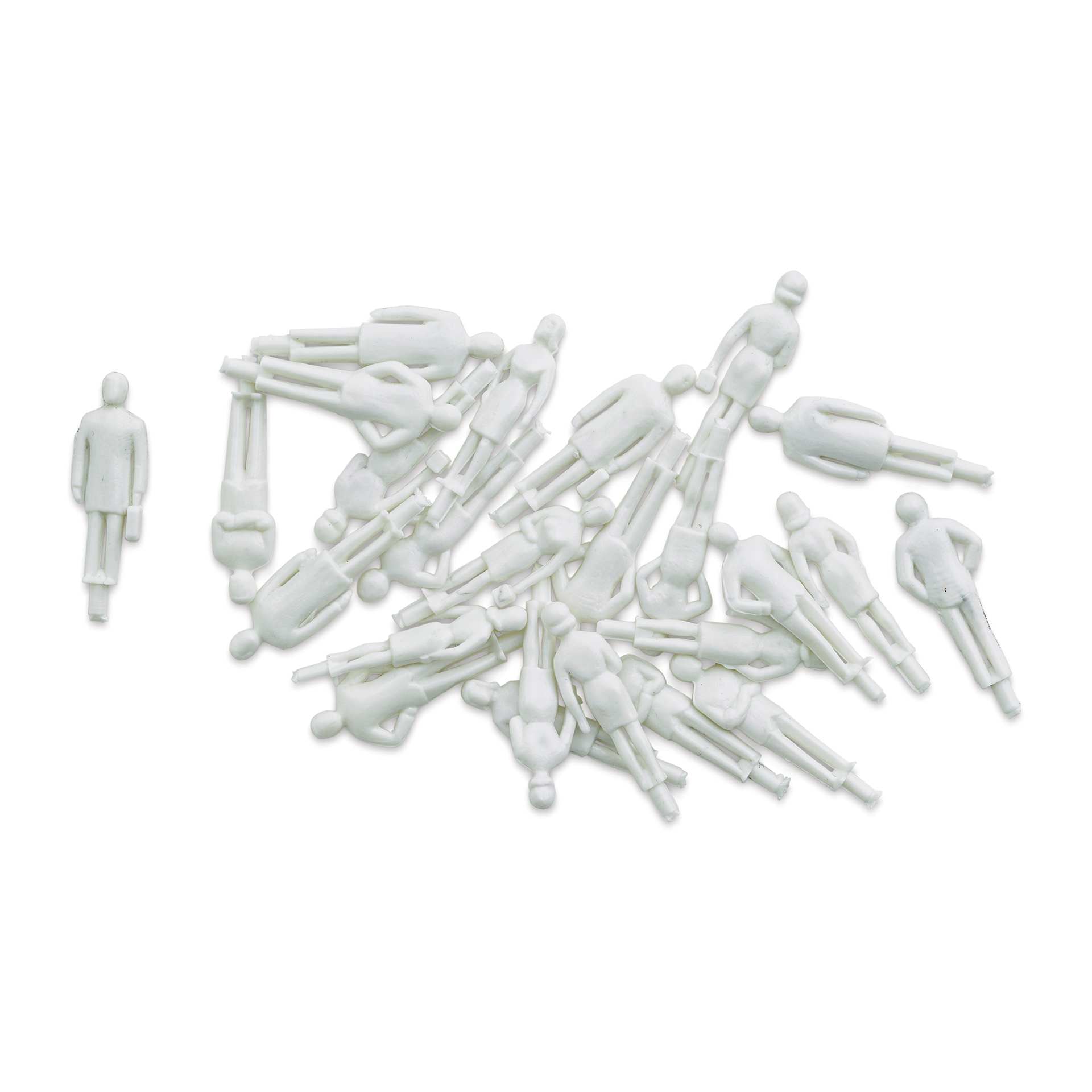 Plastruct Styrene Figures - Pkg of 25, 3/4" (out of packaging)