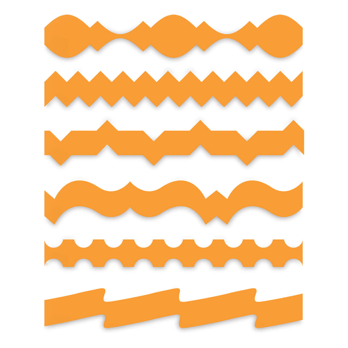 Fiskars Paper Edger - Examples of patterns using Contemporary Set of 6