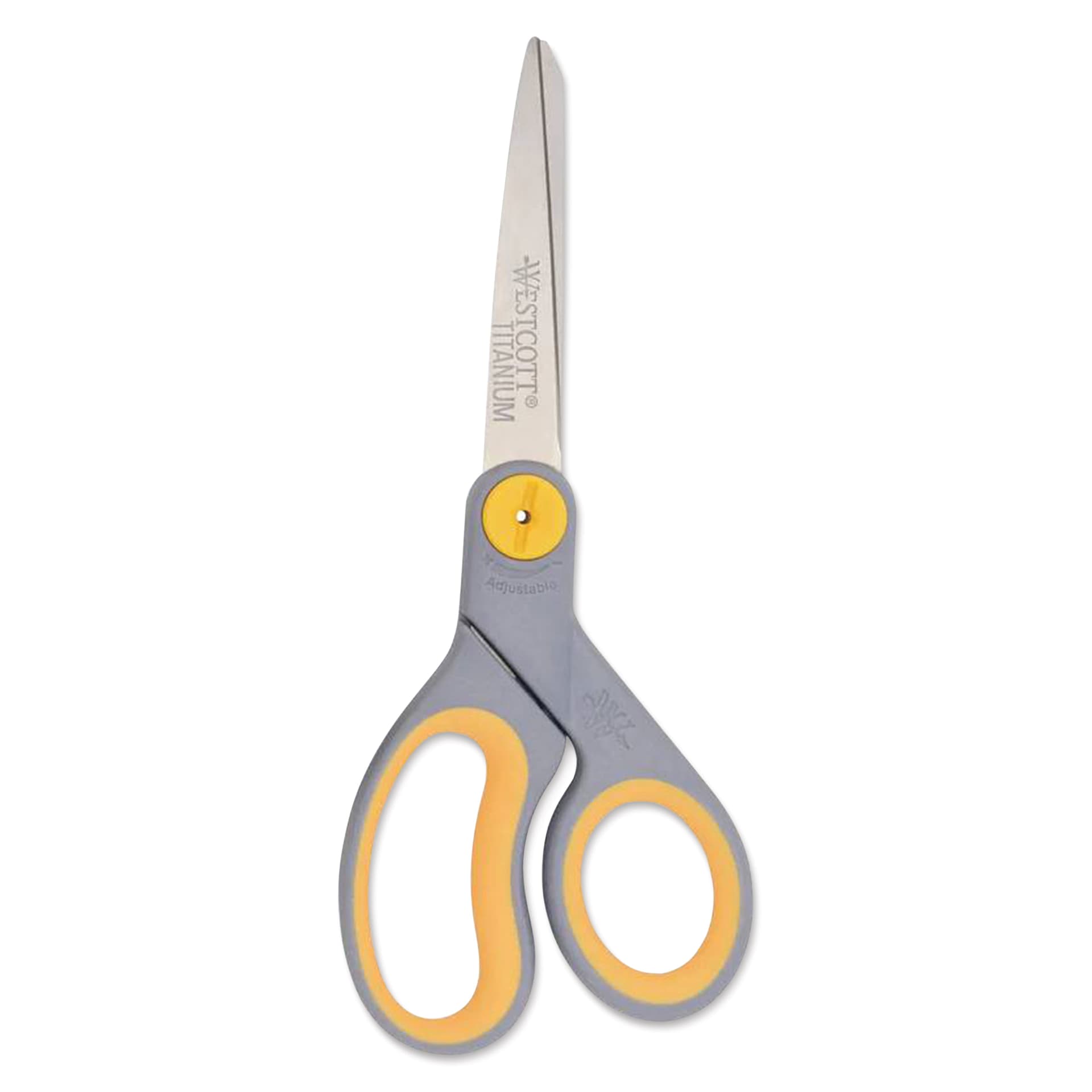 Westcott Straight Soft Handle Titanium Bonded Glide Scissors - 8" closed