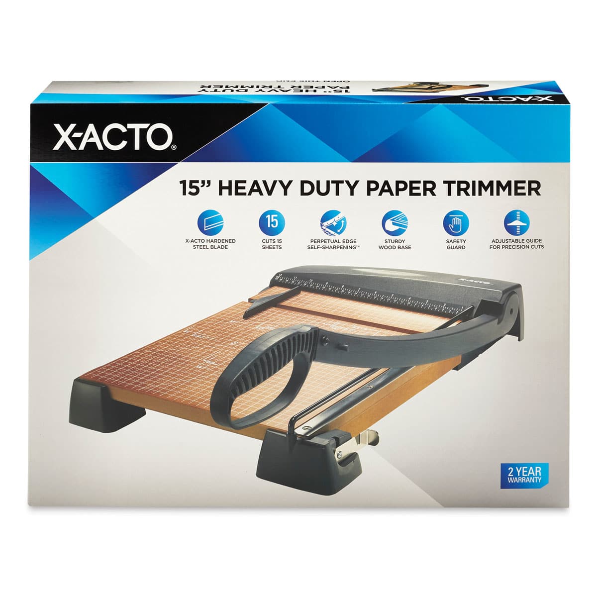 X-Acto Heavy-Duty Wood Trimmer - Boxed, 15" Cut - front of packaging