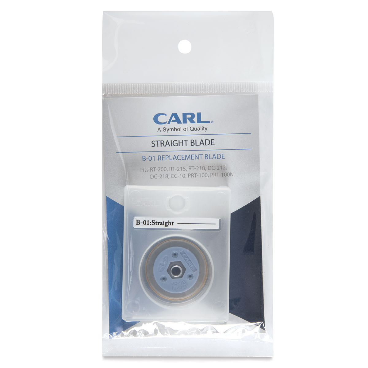 CARL Decorative Replacement Blade - Straight - front of packaging