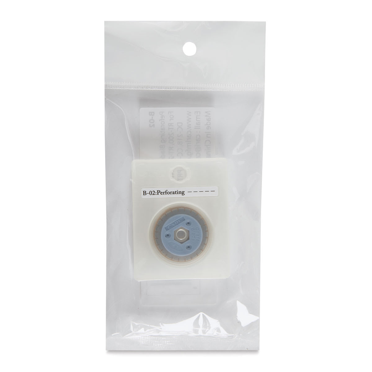 CARL Decorative Replacement Blade - Perforating - front of packaging