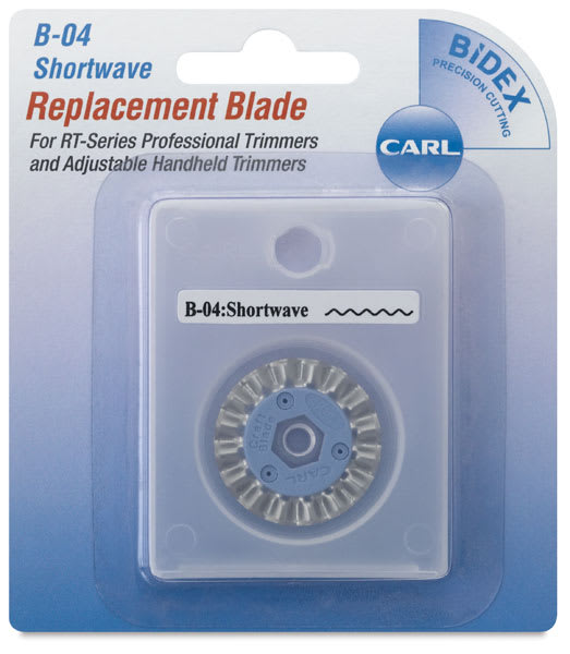 Rotary Trimmer Replacement Blades - Package of Single Short Wave Blade