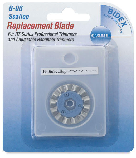 Rotary Trimmer Replacement Blades - Package of Single Scallop Blade