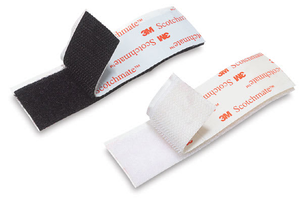 Scotch Reclosable Fasteners - Black and White Fasteners shown