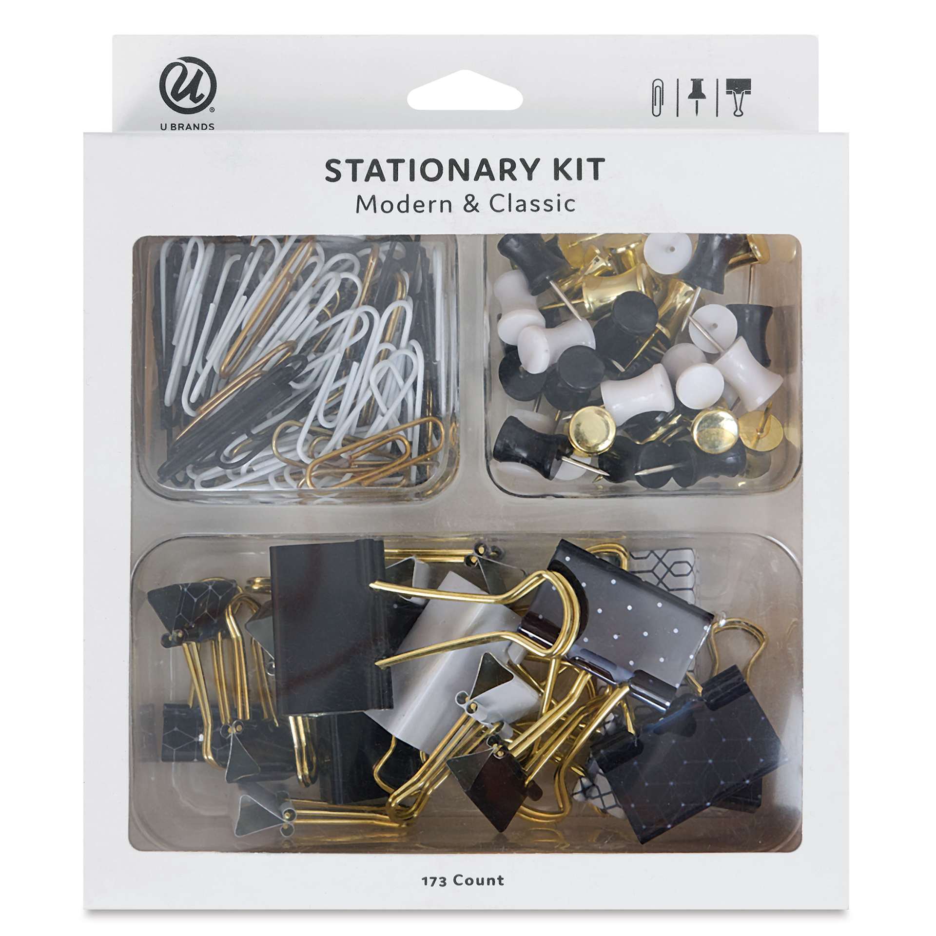 U Brands Stationery Kit, Pkg of 173 front of packaging