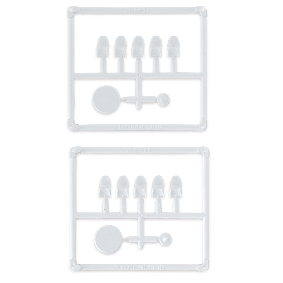 Schulcz Scale Model Furniture - Panton Chairs and Tables, Pkg of 12, 1:100, 1/8" (product out of package)