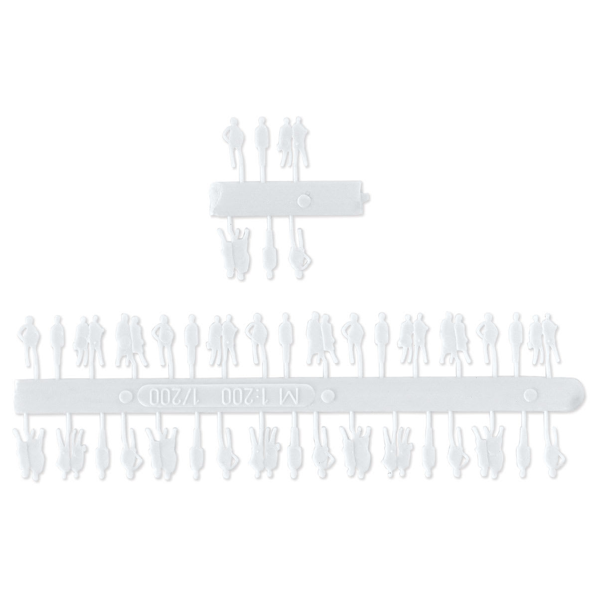 Schulcz Scale Model Figures - Silhouette, Pkg of 40, 1:200, 1/16" (product shown out of the package)