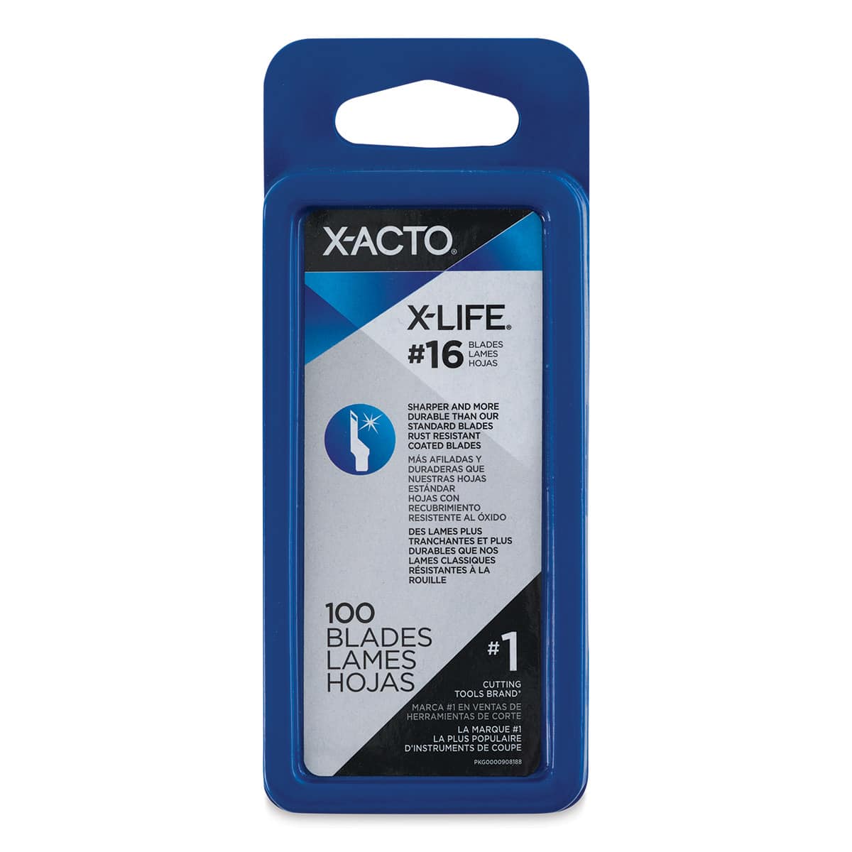 X-Acto #16 X-Life Blades - Pkg of 100 (front of package)