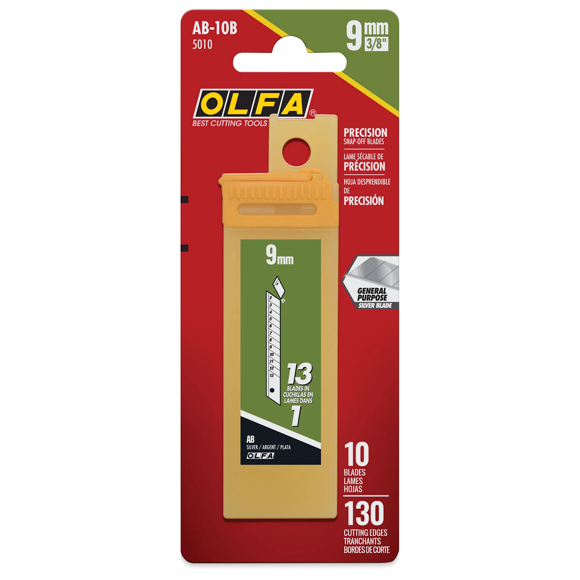 Olfa Snap-Off Blade Cutter - Replacement Blades, Pkg of 10