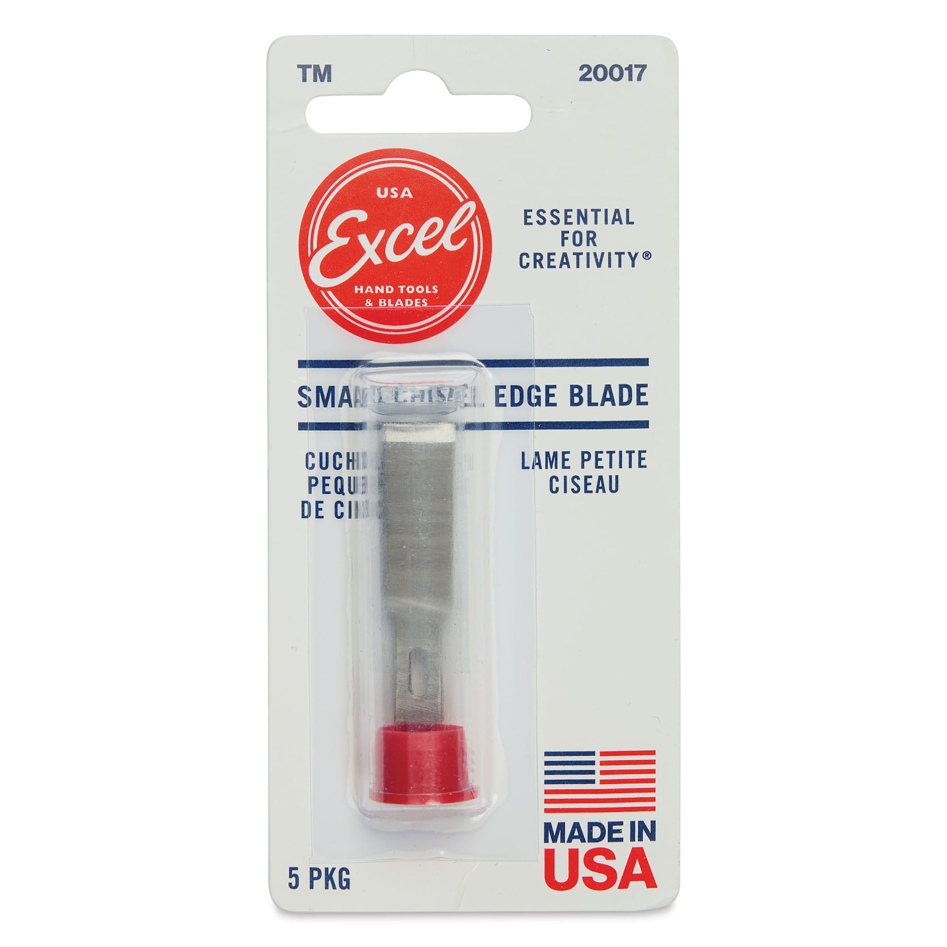 Excel Blades #17 Chisel Blades - Pkg of 5 - front of packaging