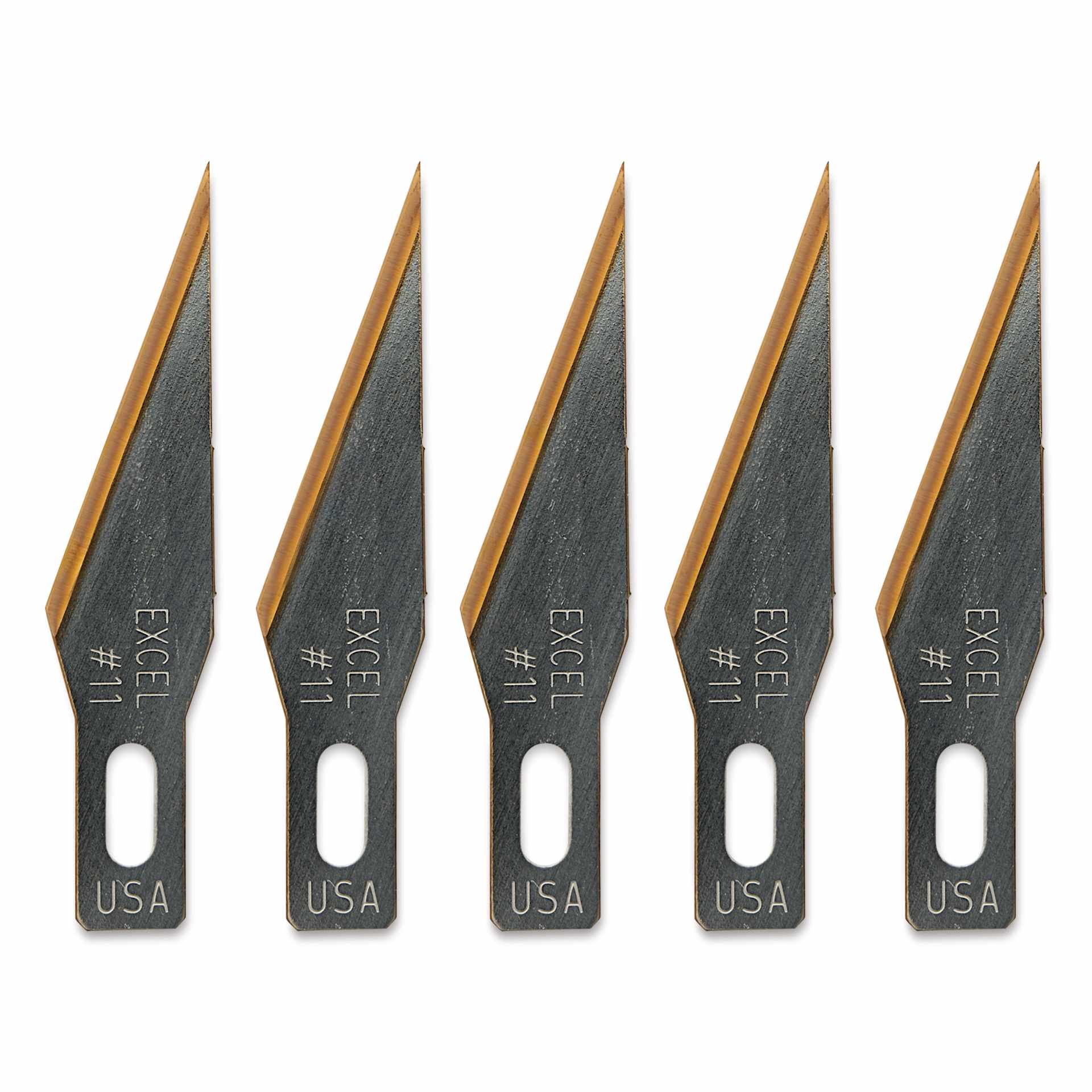 Excel Blades #11 Titanium Nitride Coated Blades - Pkg of 5