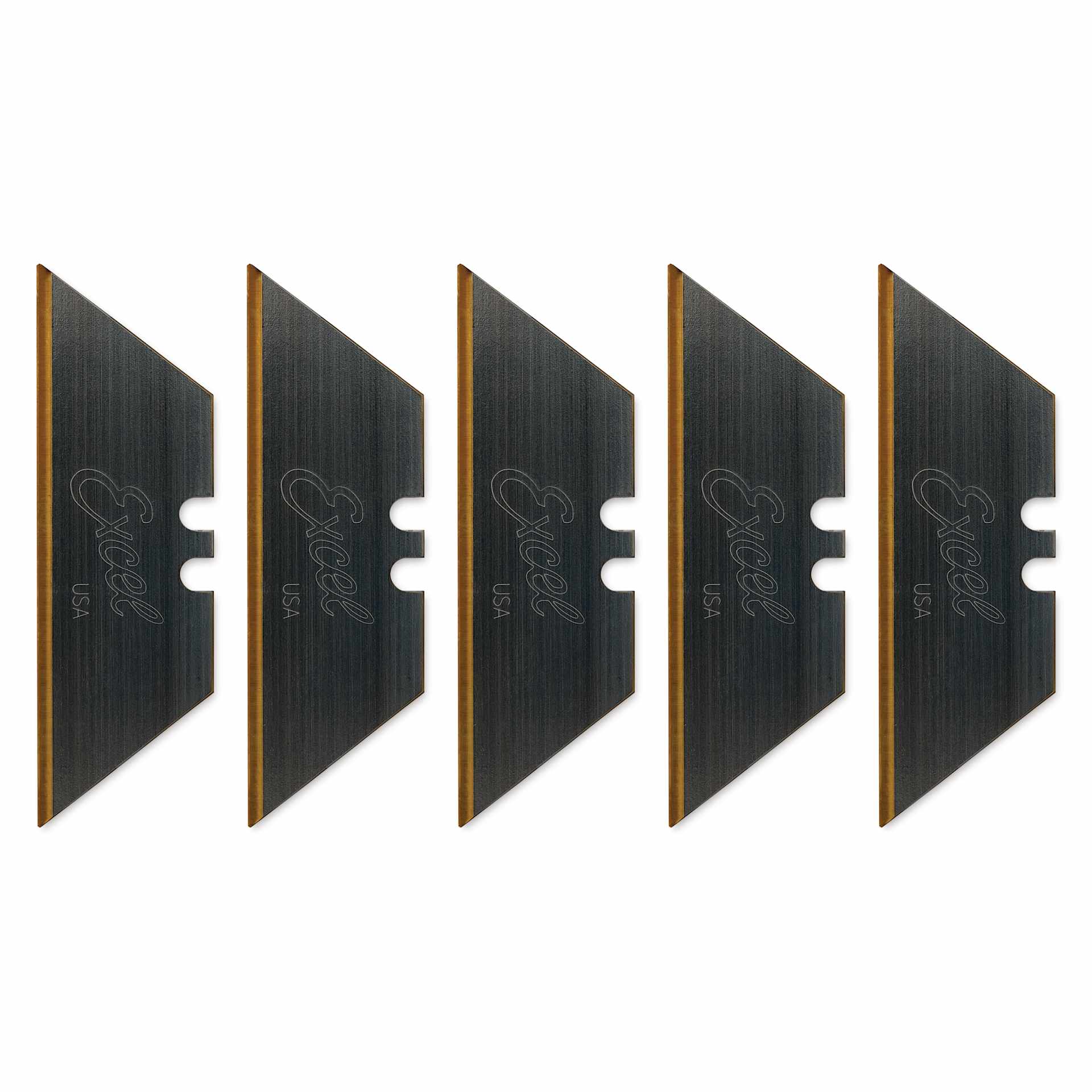 Excel Blades #92 Titanium Nitride Coated Utility Blades - Pkg of 5