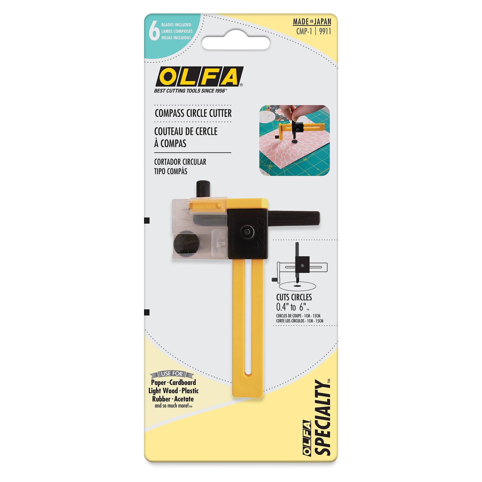 Olfa Compass Circle Cutter - front of packaging