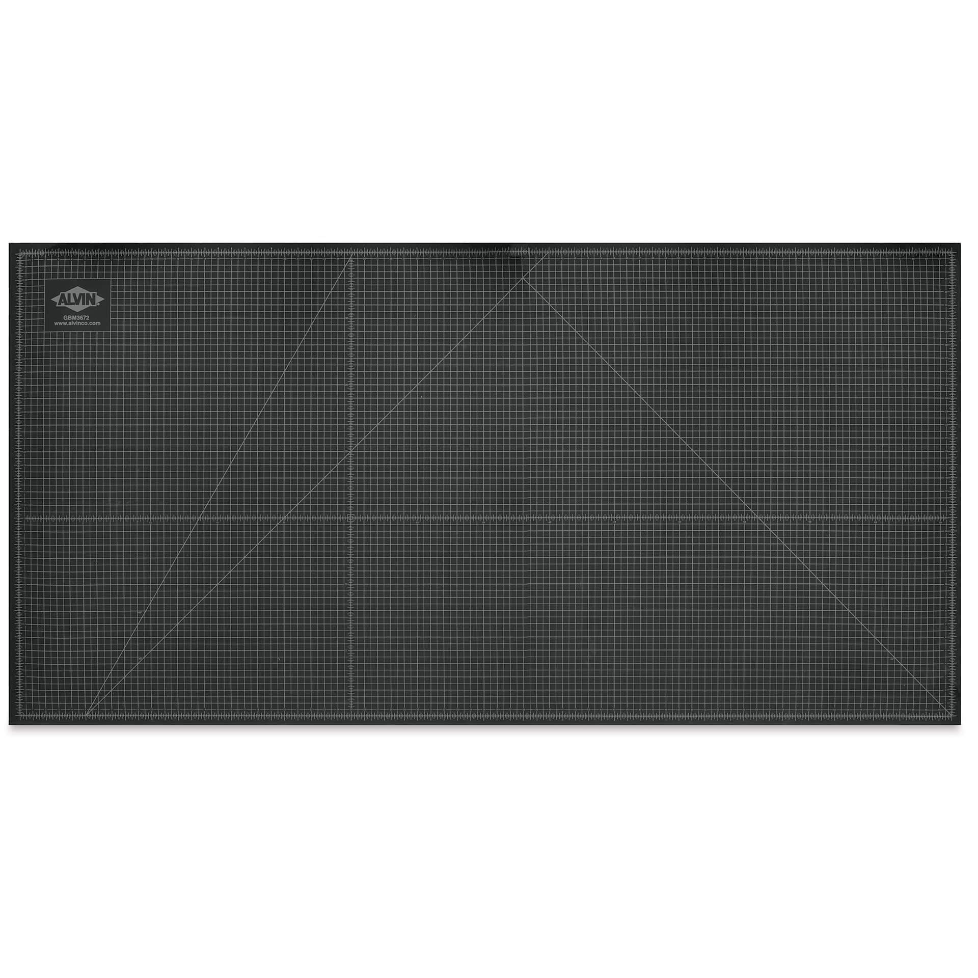 Alvin Cutting Mat - 36" x 72", Green/Black - black side