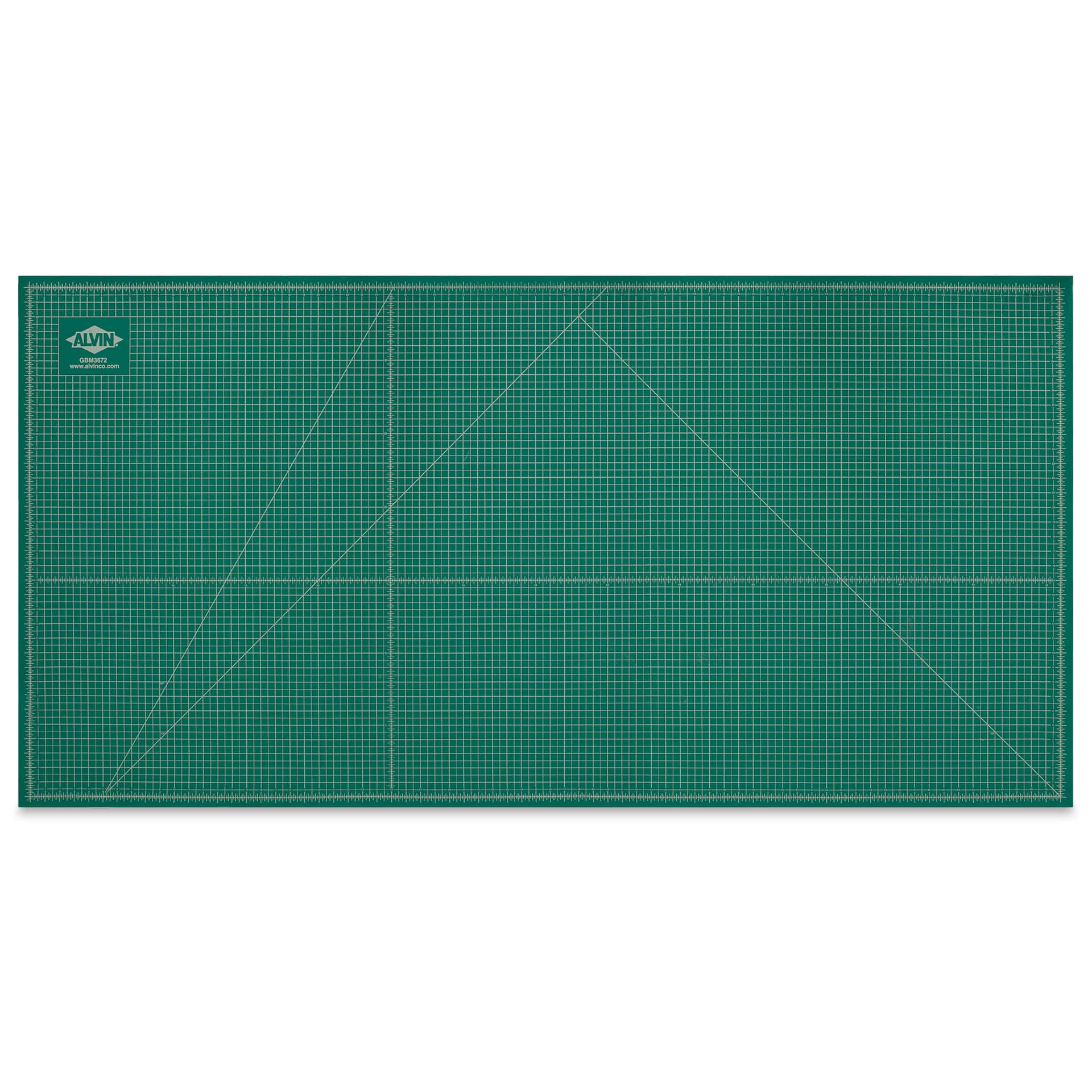 Alvin Cutting Mat - 36" x 72", Green/Black - green side