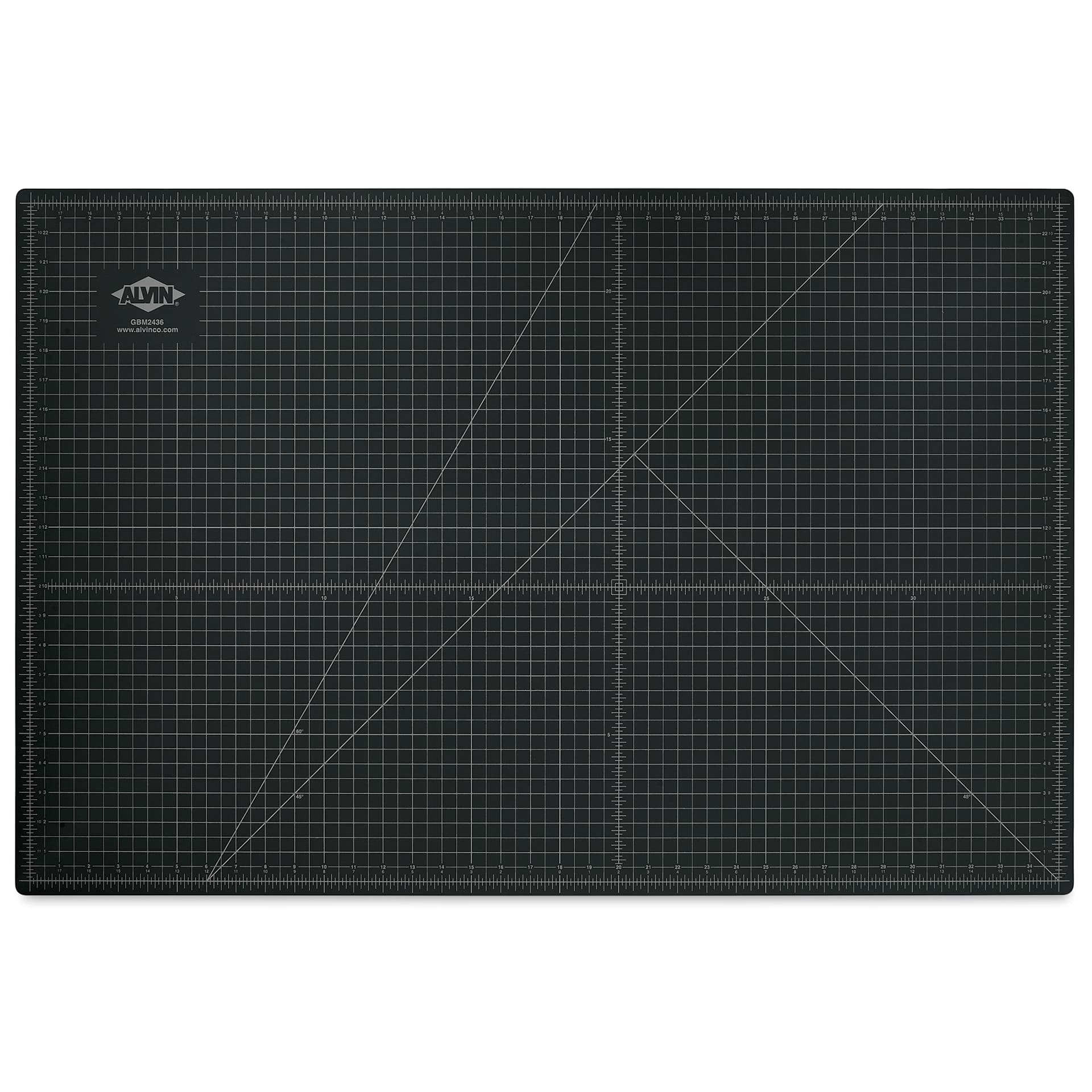 Alvin Cutting Mat - 24" x 36", Green/Black - black side