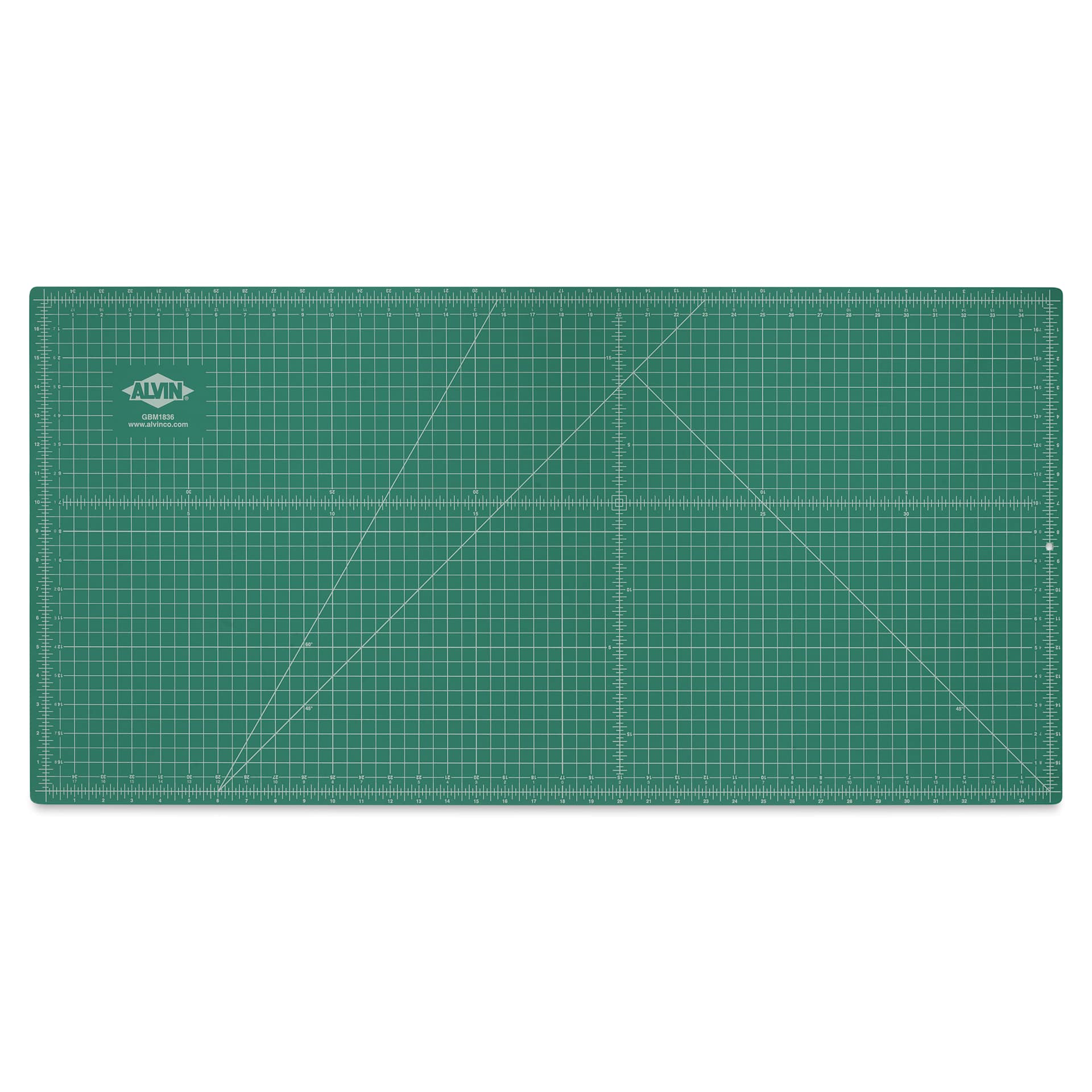 Alvin Cutting Mat - 18" x 36", Green/Black - green side