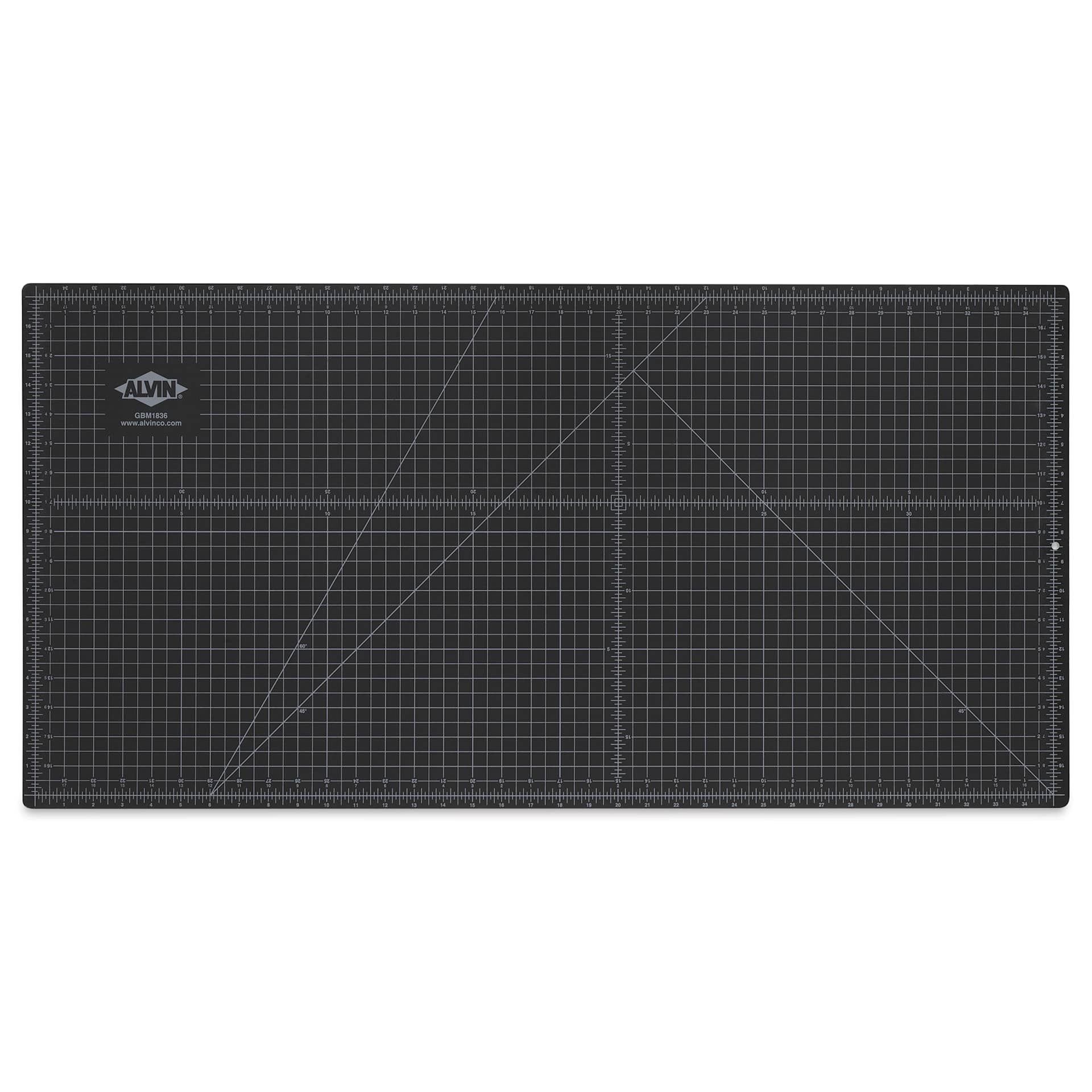 Alvin Cutting Mat - 18" x 36", Green/Black - black side