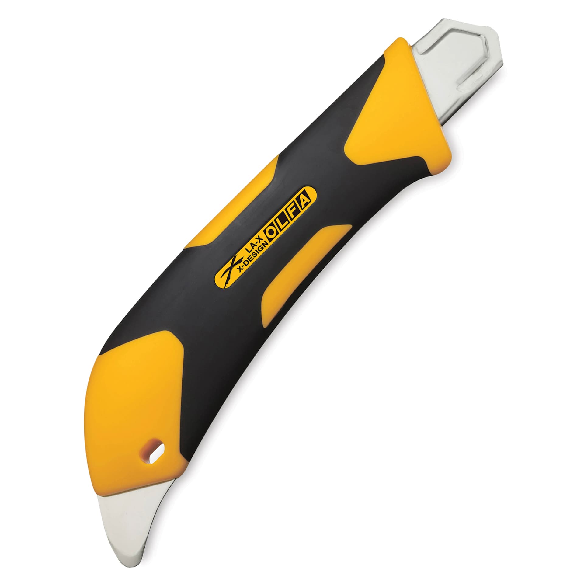 Olfa LA-X Fiberglass Utility Knife with Multi-Pick out of packaging back of knife