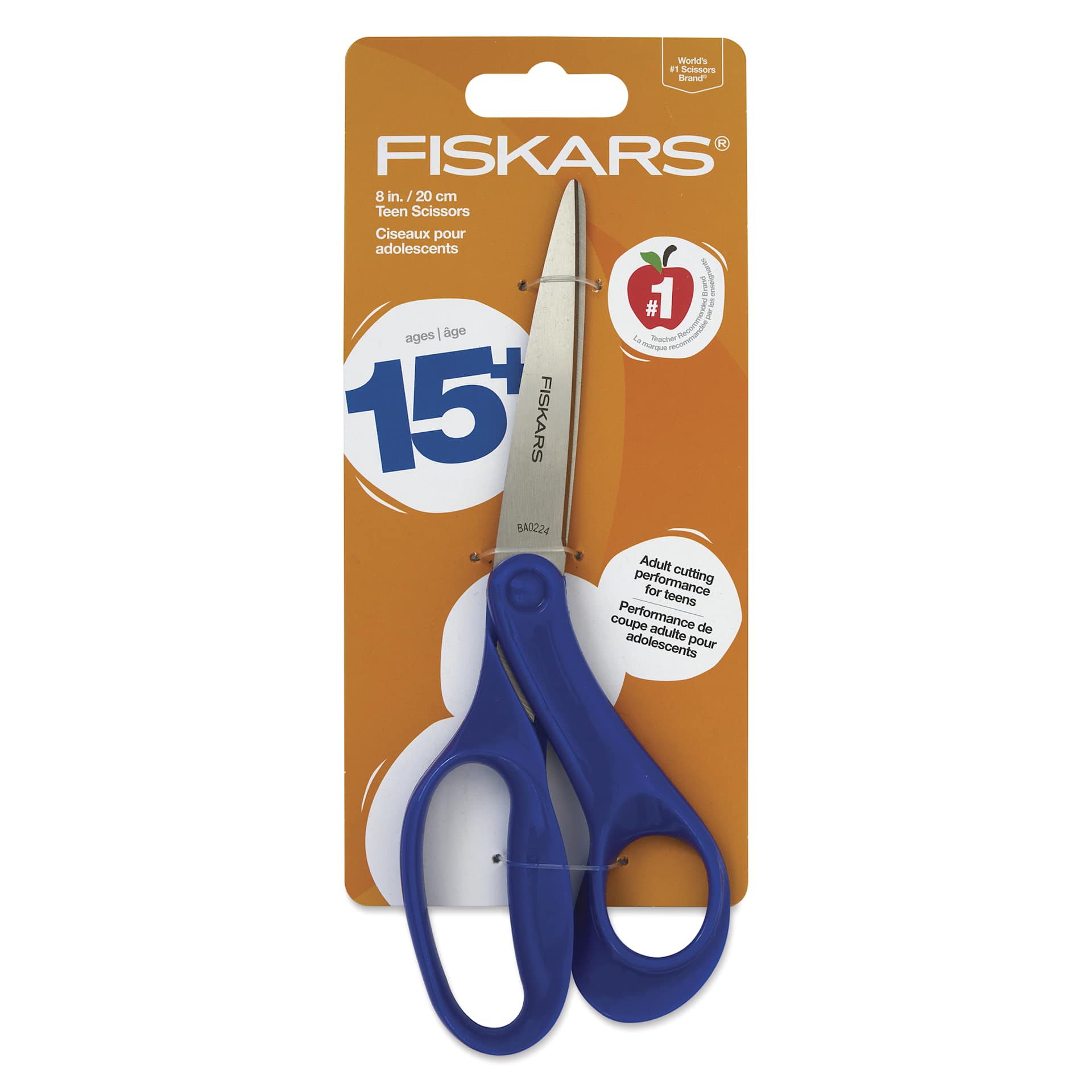 Fiskars Teen Scissors - 8" - front of packaging