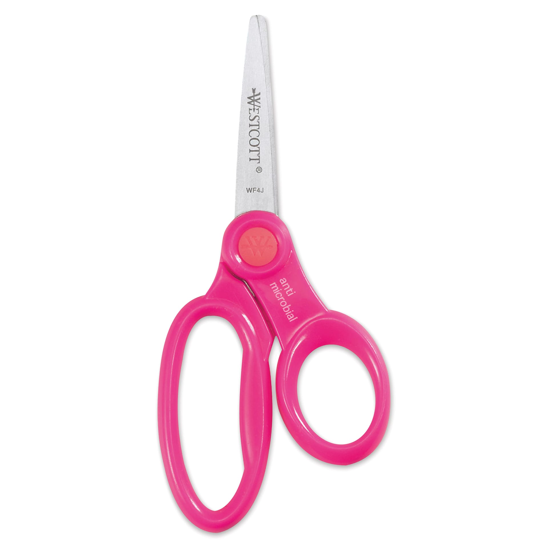 Westcott Anti-Microbial Protection Hard Handle Kids Scissors - 5", Pointed magenta variant