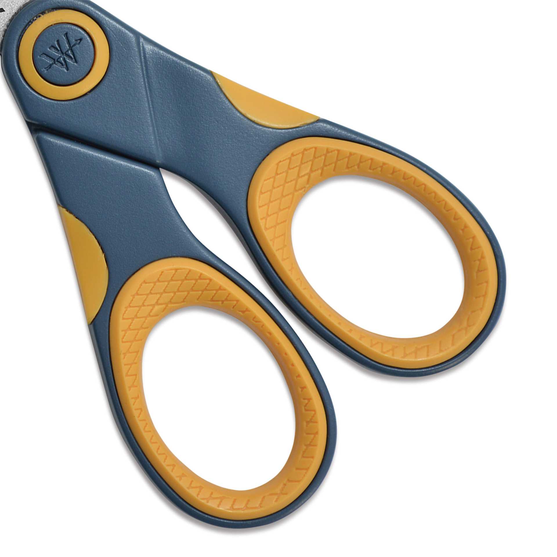 Westcott Straight Titanium Bonded Non-Stick Scissors - 5" close up of handle