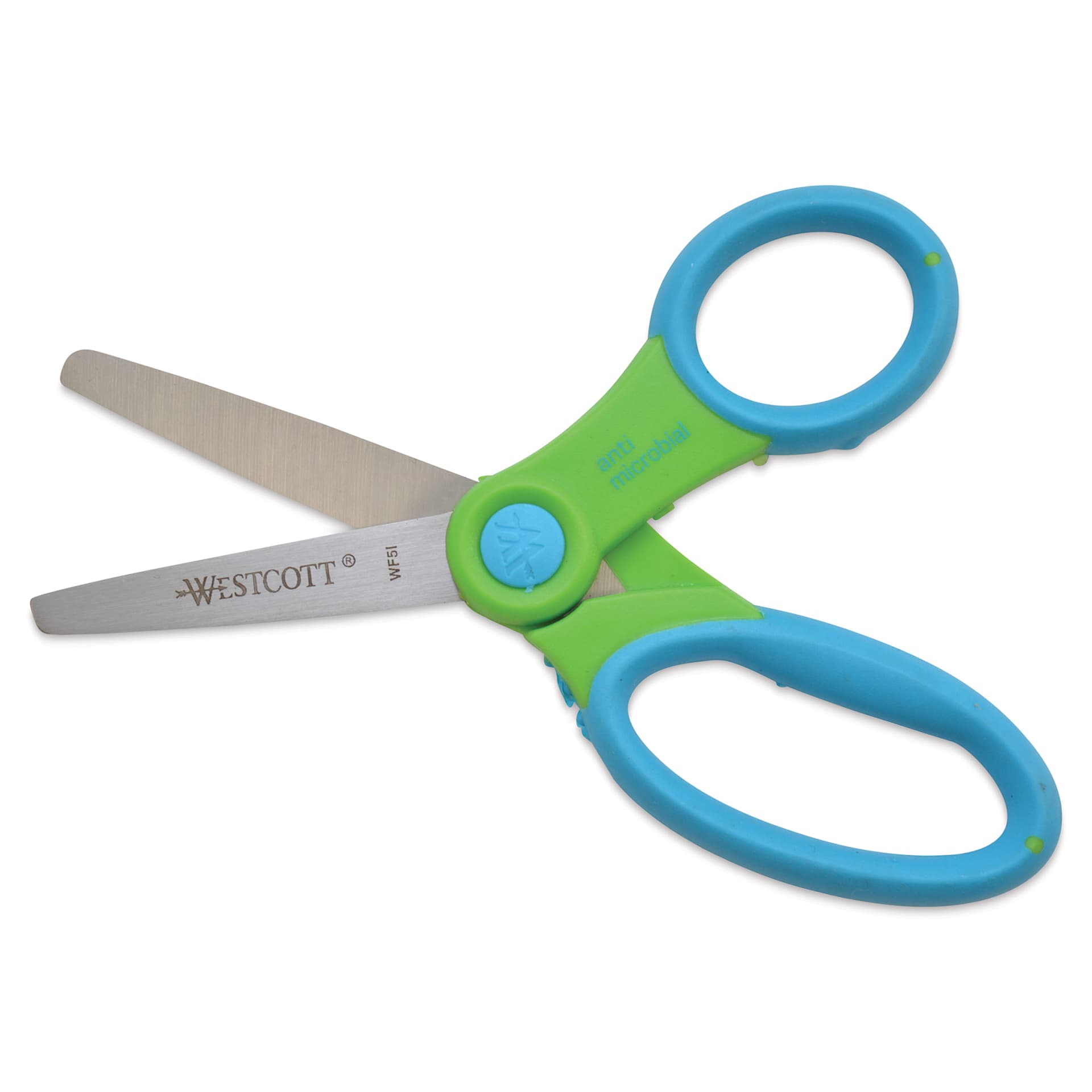 Westcott Anti-Microbial Protection Soft Handle Kids Scissors - 5", Blunt open