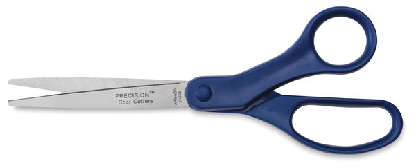 Armada Precision Cost Cutters - 8" scissors shown horizotally and slightly open to show blades