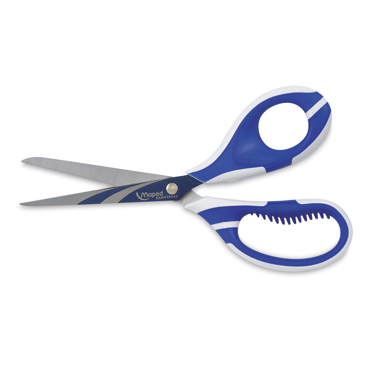 Maped Zenoa Fit Multi-Purpose Scissors - Side view of 7 inch scissors slightly open
