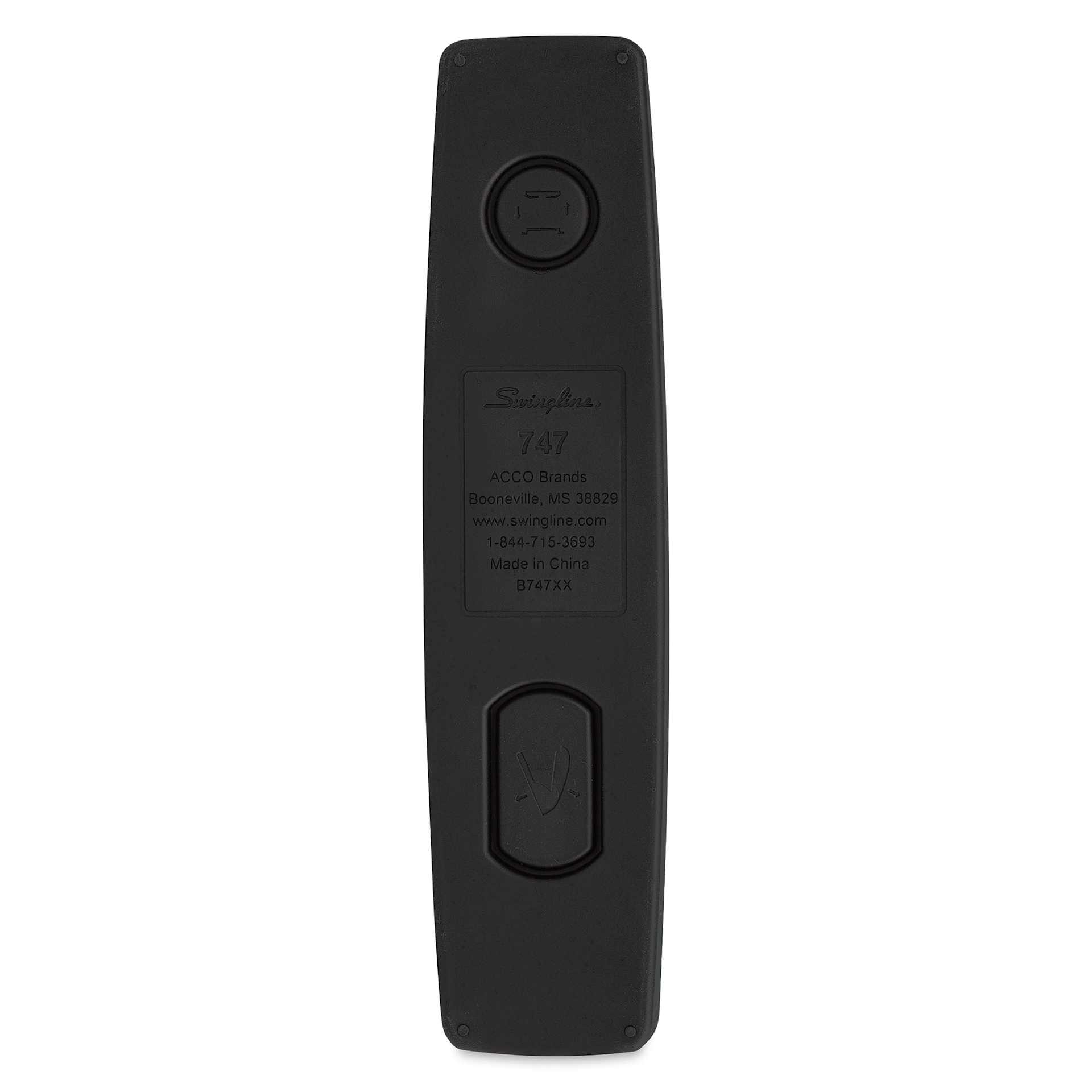 Swingline 747 Business Stapler - Rio Red, view of the base underneath