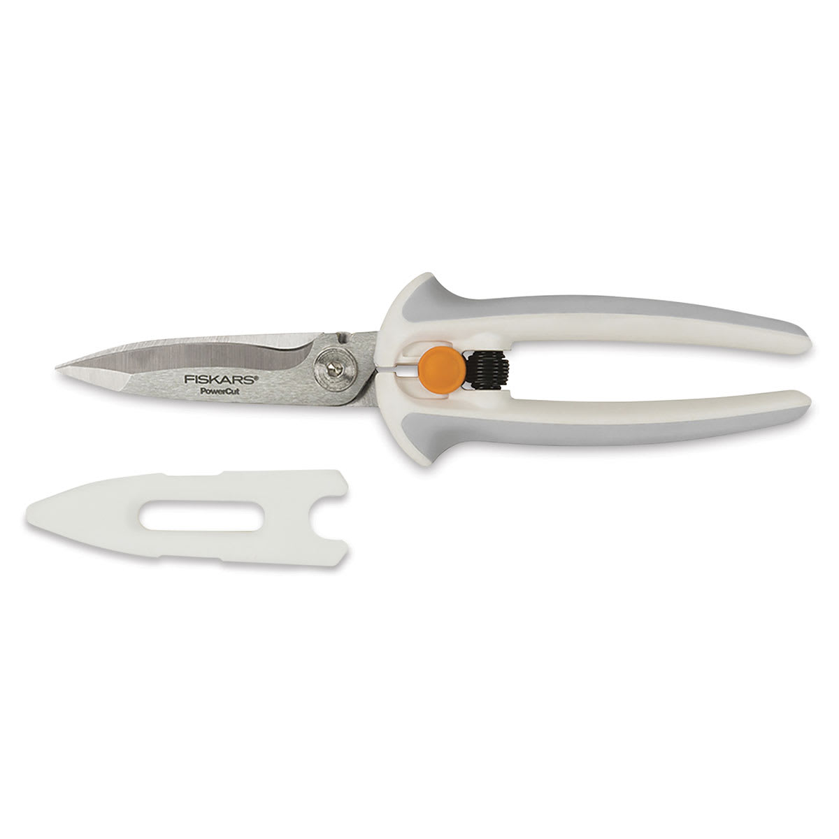 Fiskars PowerCut Easy Action Snips - next to protective cover