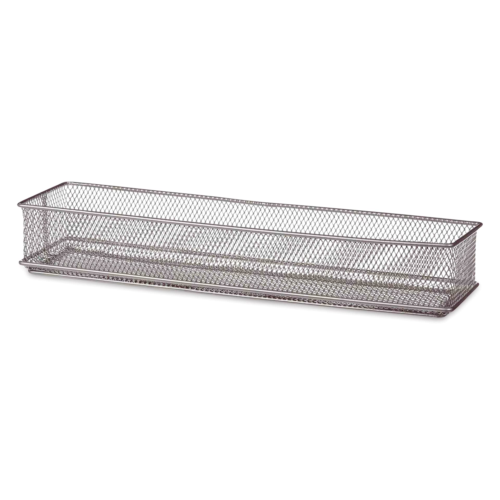Design Ideas MeshWorks Drawer Storage Bin - Silver, 3" x 12"
