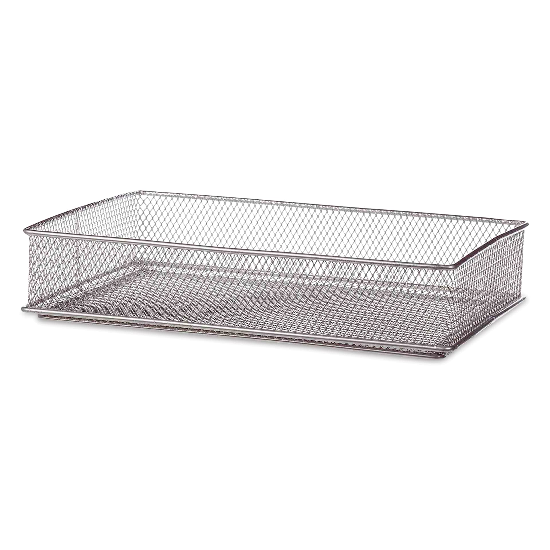 Design Ideas MeshWorks Drawer Storage Bin - Silver, 6" x 9"