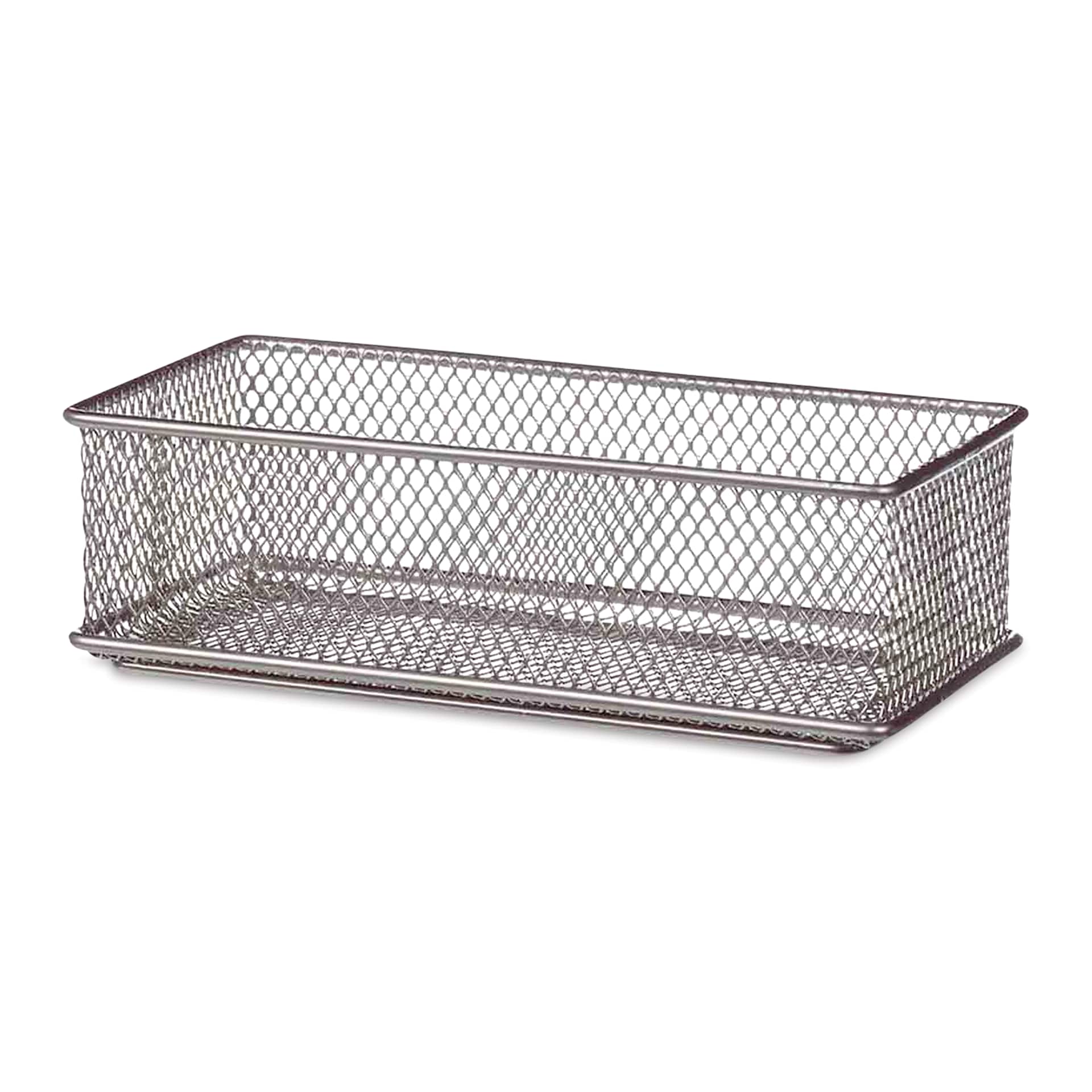 Design Ideas MeshWorks Drawer Storage Bin - Silver, 3" x 6"