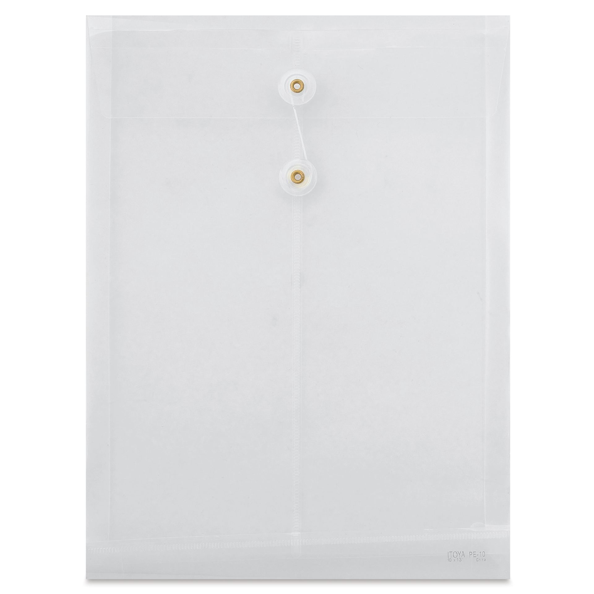 Itoyo Poly Envelope - Letter, Top Loading, sting and button closure