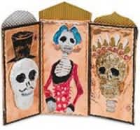 many metals day of the dead triptych
