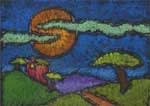 pastel glue pictures