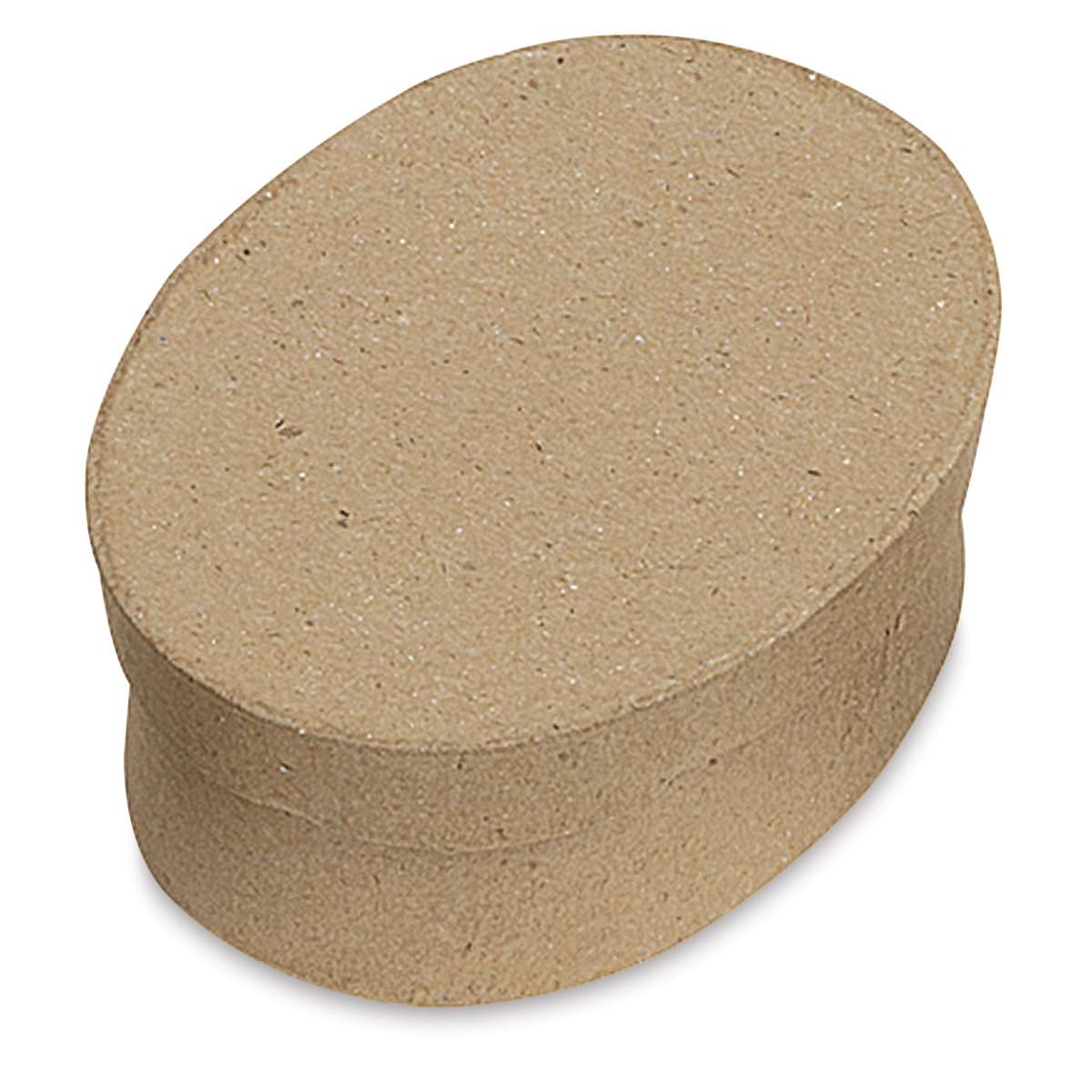 Paper Mache Mini Box - 3-1/2" x 2-1/2", Oval