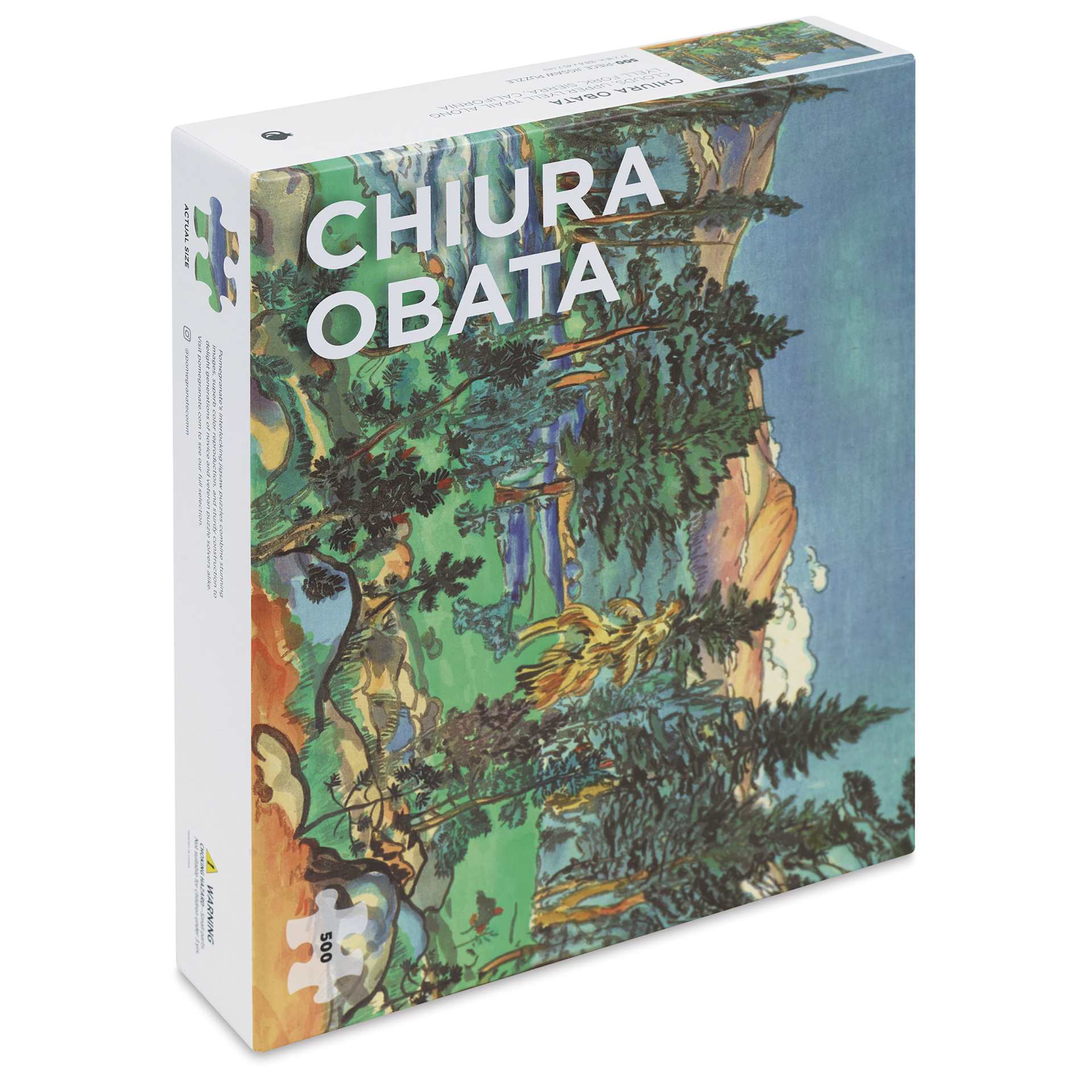 Pomegranate Chiura Obata Clouds 500-Piece Jigsaw Puzzle - 18" x 27", packaging