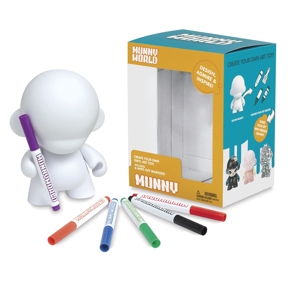 Kidrobot Reusable Munny with Wipe-Off Markers