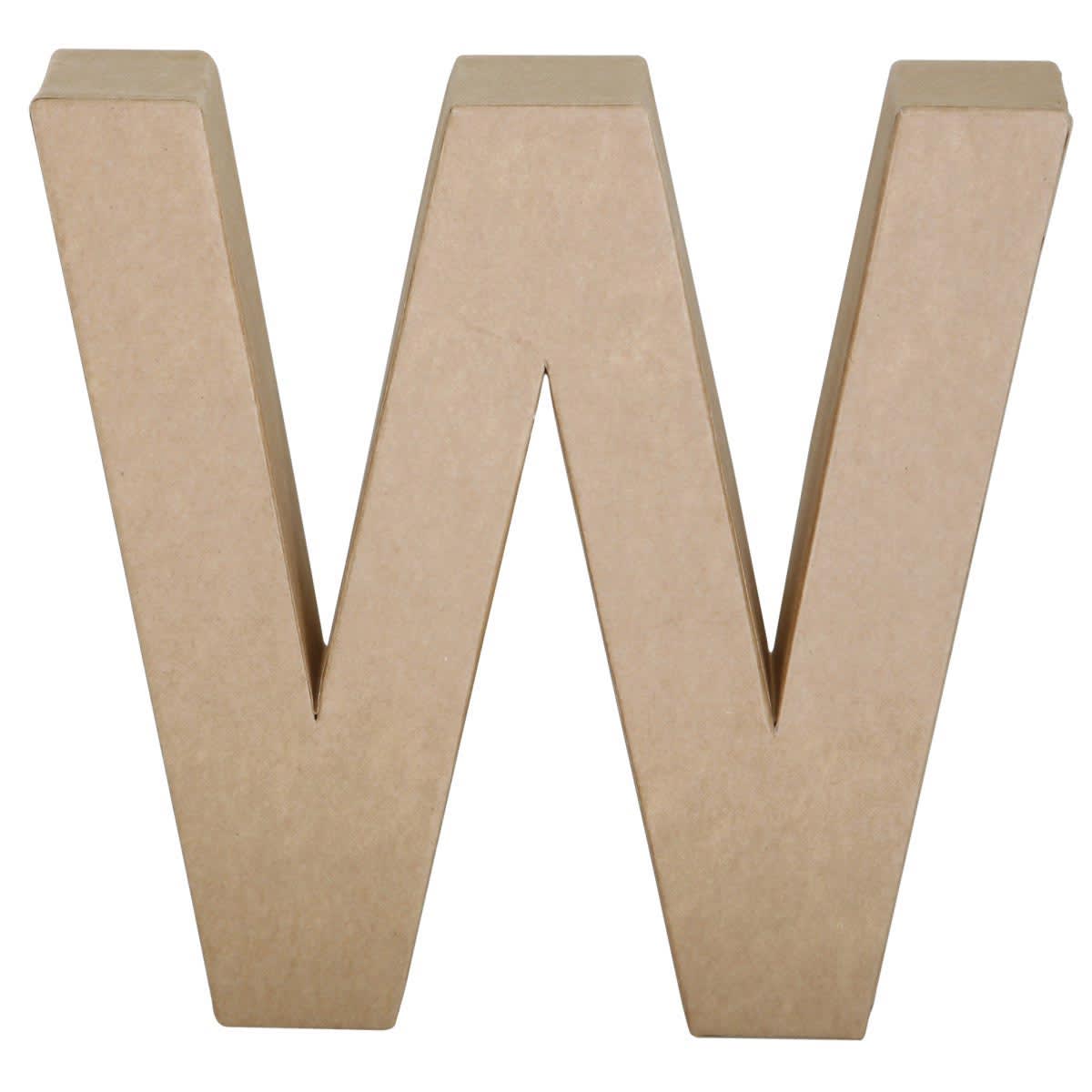 Paper Mache Letters & Numbers W
