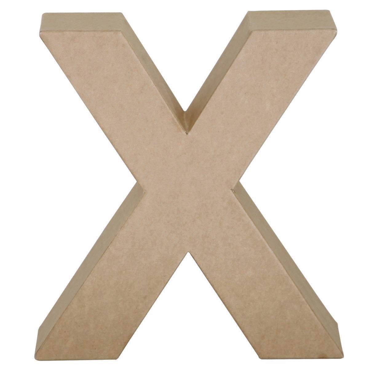 Paper Mache Letters & Numbers X