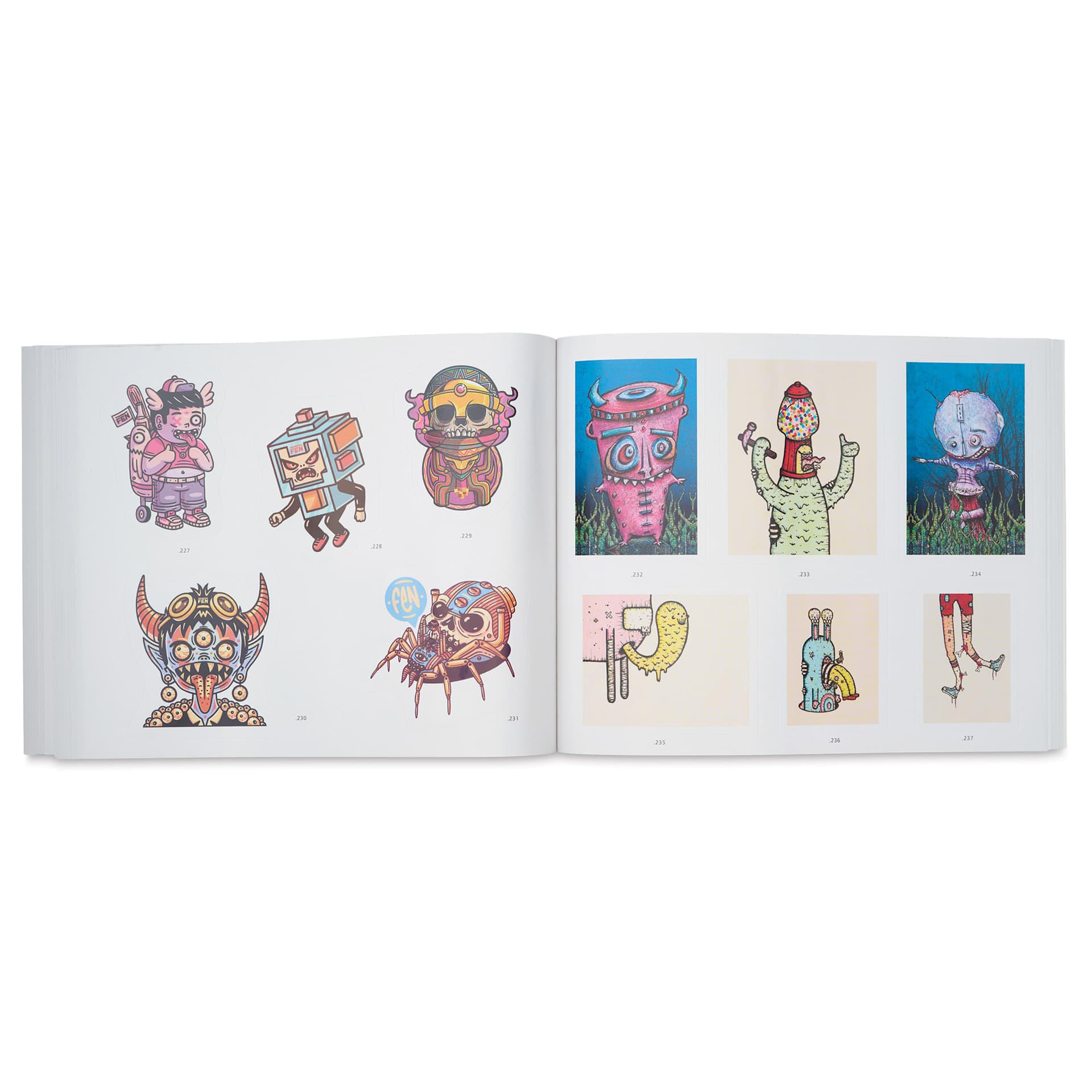 Stickerbomb 2 - 9-4/5" x 7-4/5", 132 Pages, various creatures