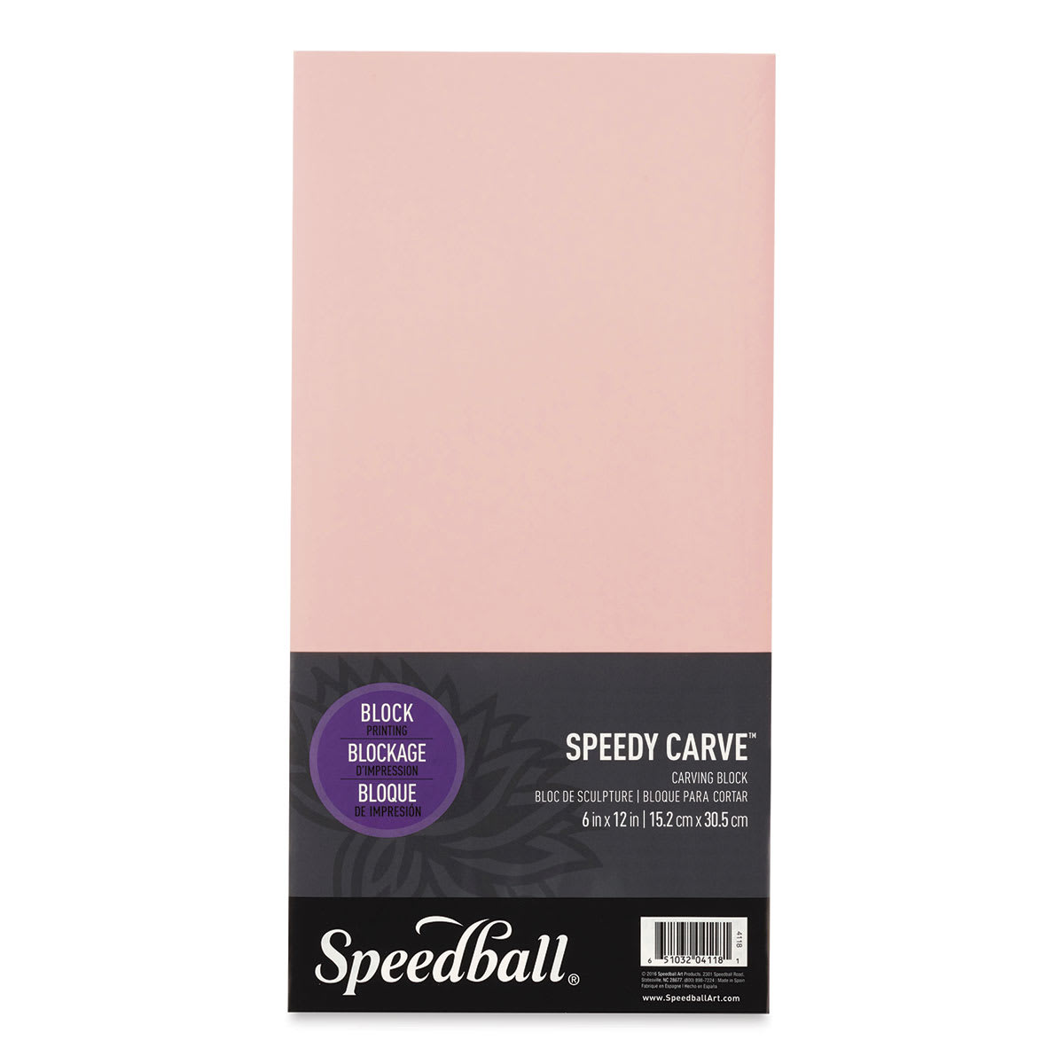 Speedball Speedy Carve Block - 6" x 12" - front of packaging