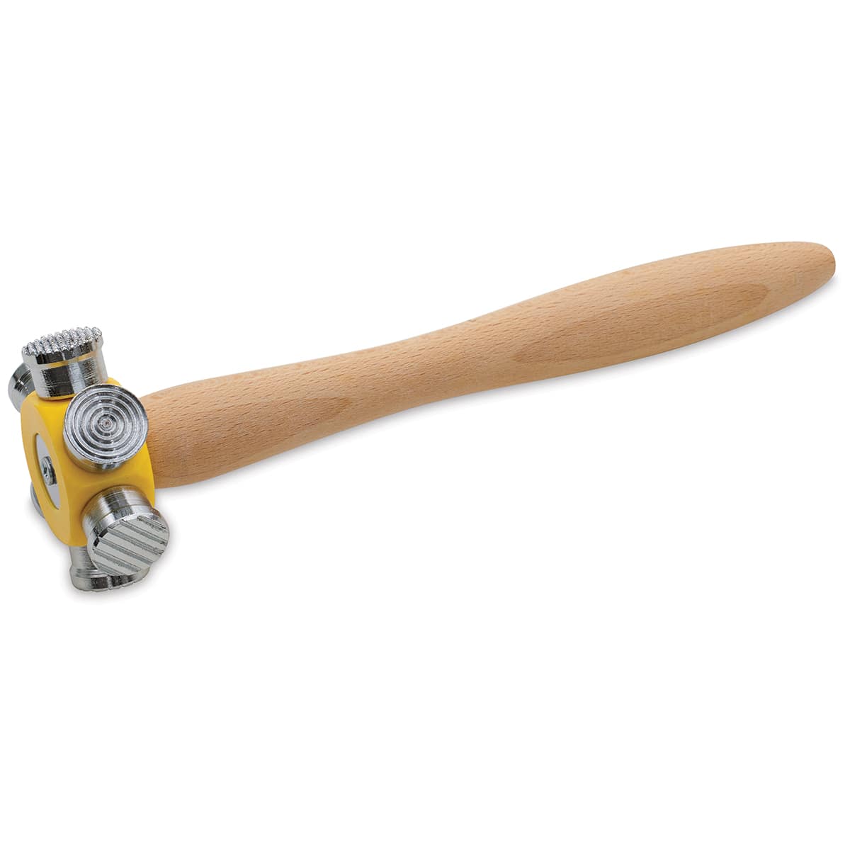 Hawk 6-in-1 Texture Hammer showing differently patterned heads