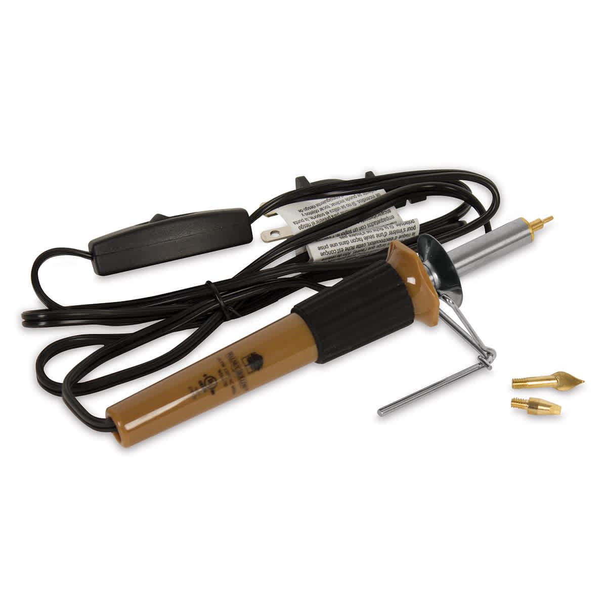 Walnut Hollow Leather Branding Tool - Tool shown with additional included points
