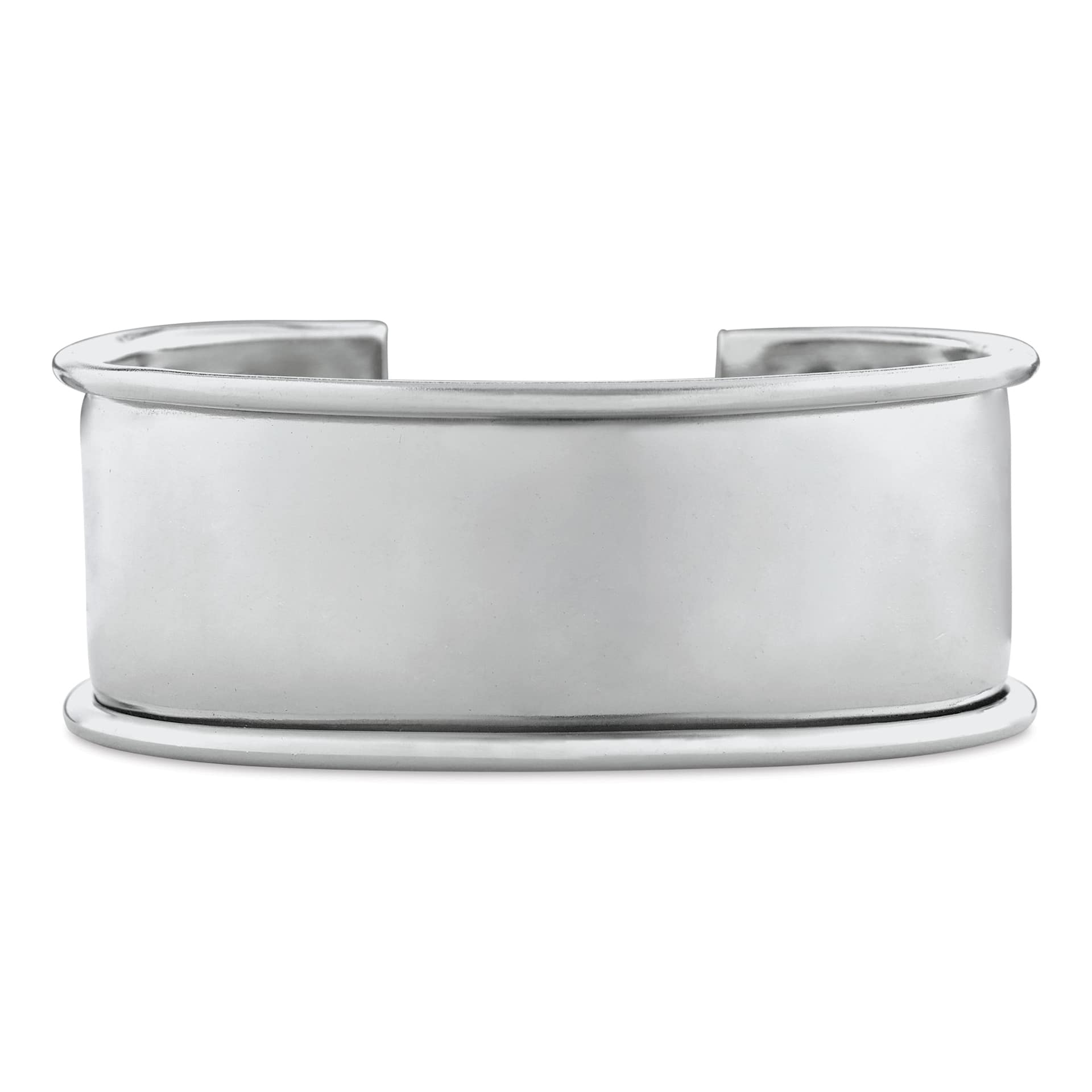 Realeather Metal Cuff Bracelet - 1" Wide, shown horizontally